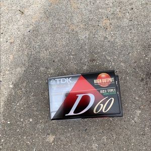 TDK D60 High Output Blank Audio Cassette Tape